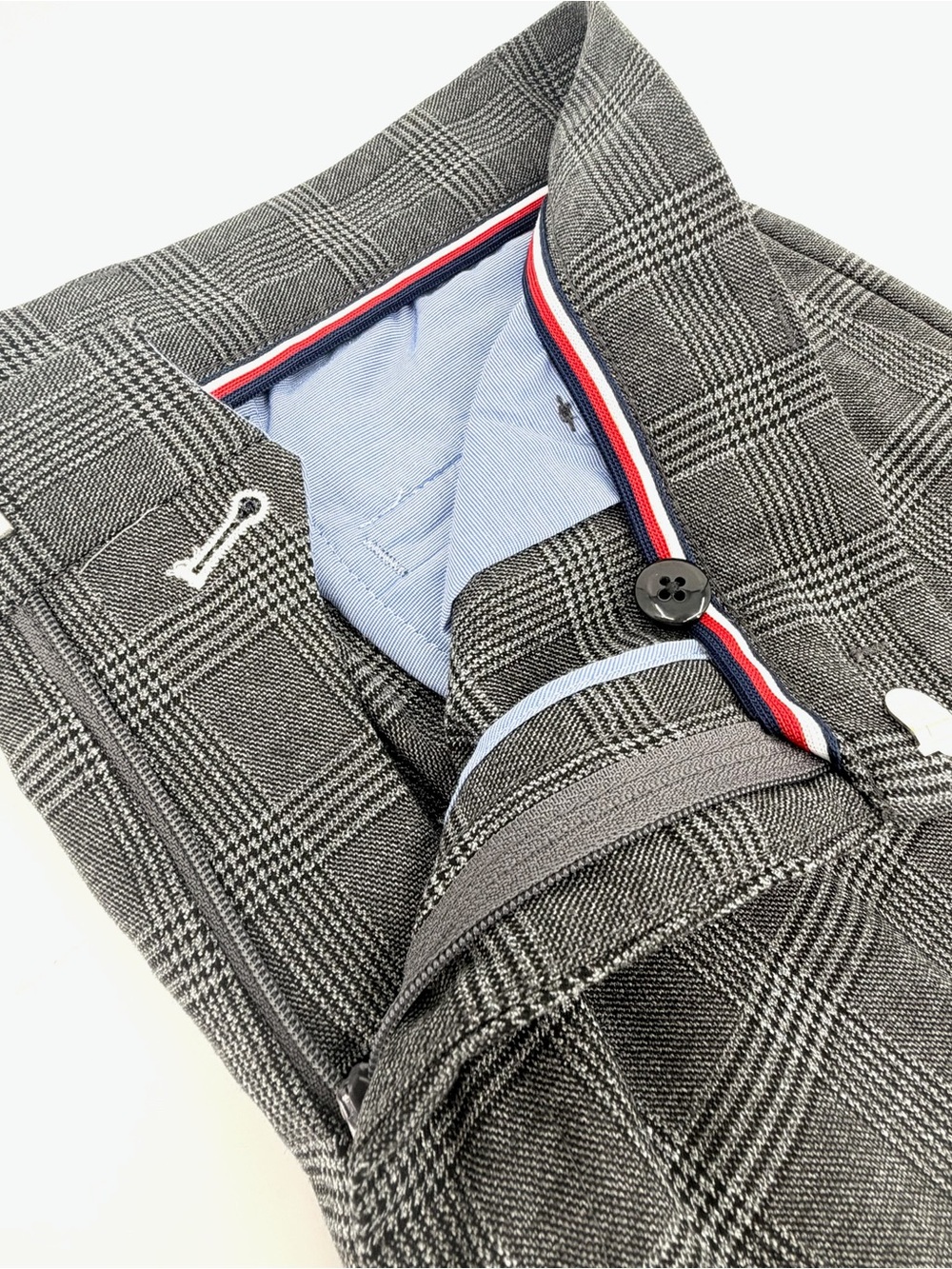 Tommy Hilfiger Gray Glen Plaid Stretch Dress Pants Men’s 33x30